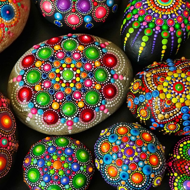 Ivanas 8 Pieces Mandala Dotting Stencils - Reusable Template with 8/12/16 Segments for Painting and Drawing on Wood, Fabric, Glass, Metal, Walls - DIY Art - Image 4