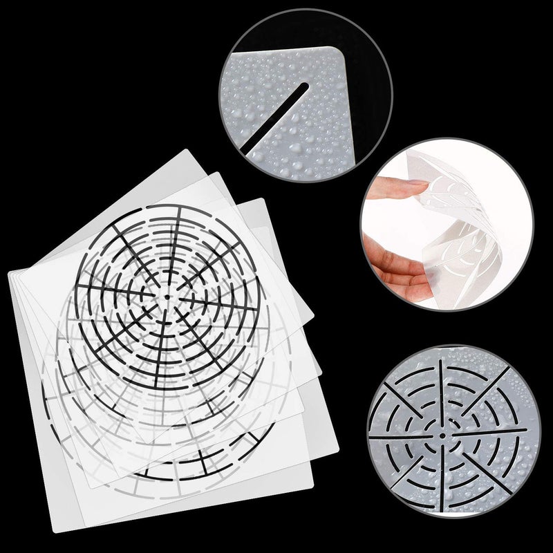 Ivanas 8 Pieces Mandala Dotting Stencils - Reusable Template with 8/12/16 Segments for Painting and Drawing on Wood, Fabric, Glass, Metal, Walls - DIY Art - Image 5