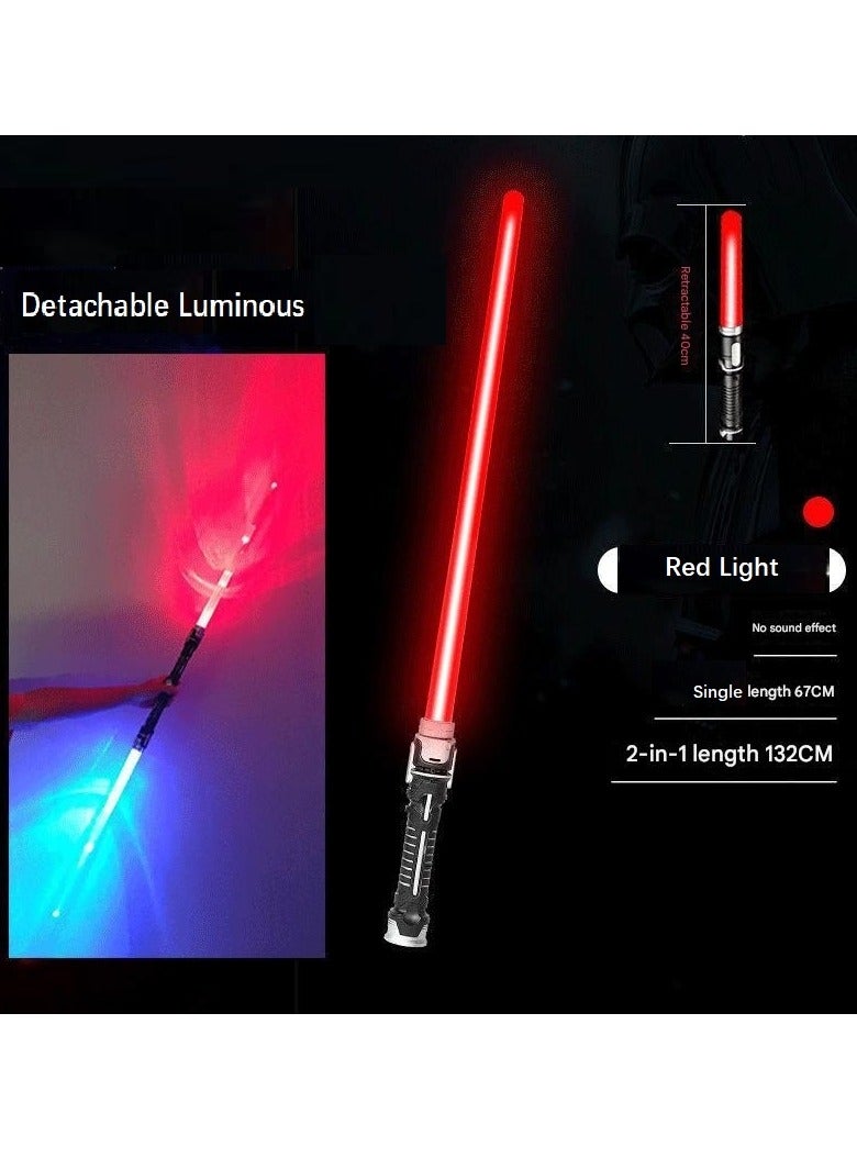 2 Pieces Blue Red Light Saber Strechable Mergeable Toy - Image 2