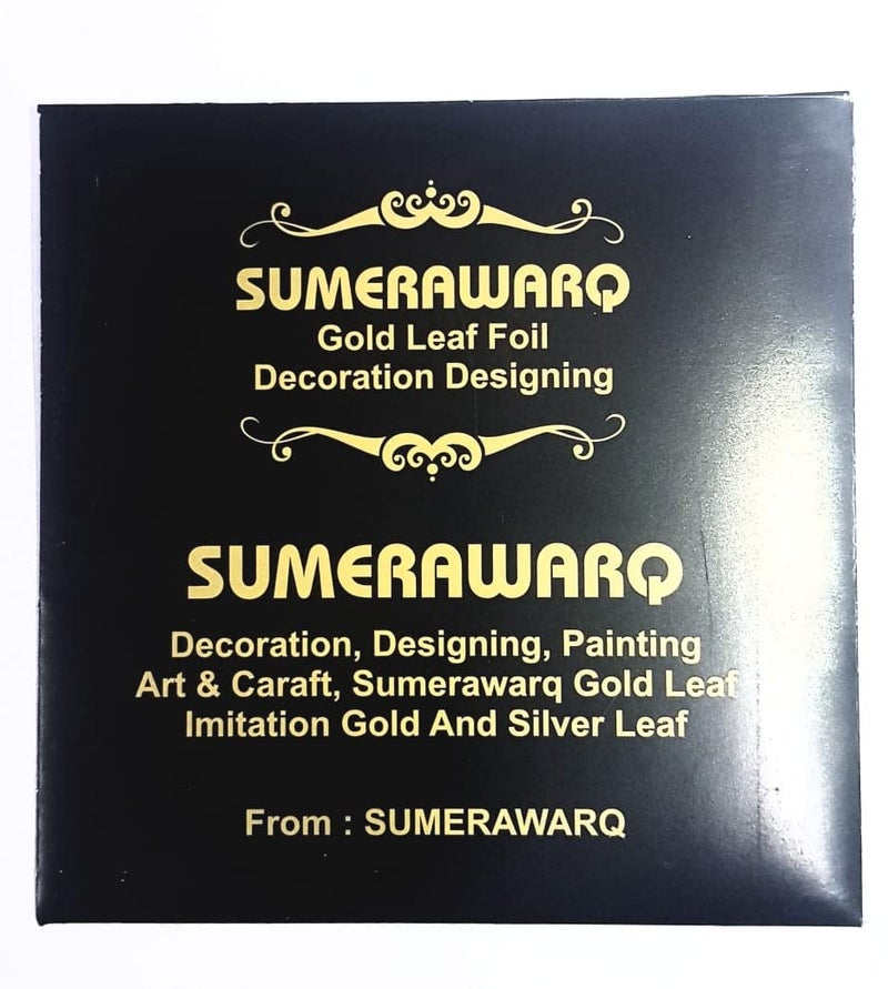 SUMERA WARQ Gold Leaf foil Sheets Imitation Decoration desining Art and caraft Design (1000) - Image 3