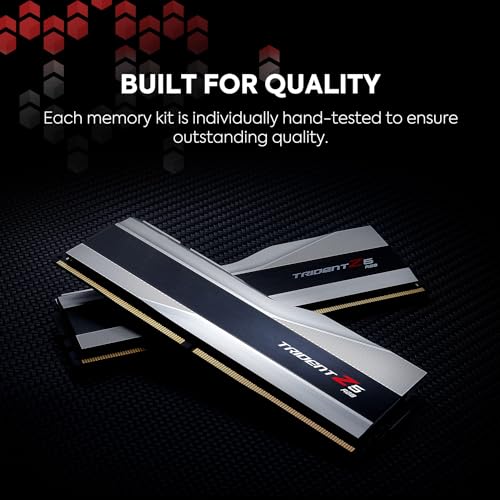 G.SKILL Trident Z5 RGB Series DDR5 RAM (Intel XMP 3.0) 32GB (2x16GB) 6400MT/s CL32-39-39-102 1.40V Desktop Computer Memory U-DIMM - Metallic Silver (F5-6400J3239G16GA2-TZ5RS) - Image 5