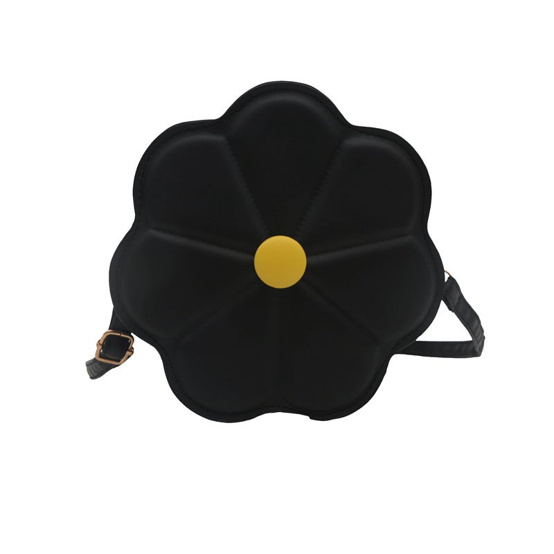 Women's Round PU Leather Crossbody Bag - Image 5