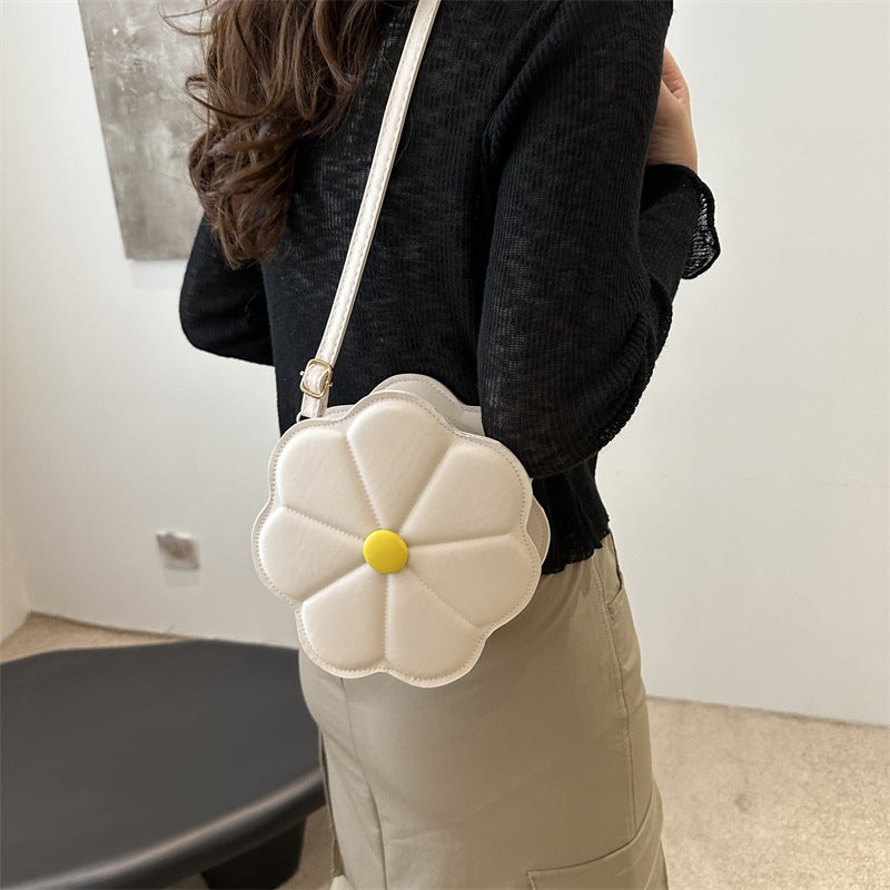 Women's Round PU Leather Crossbody Bag - Image 3