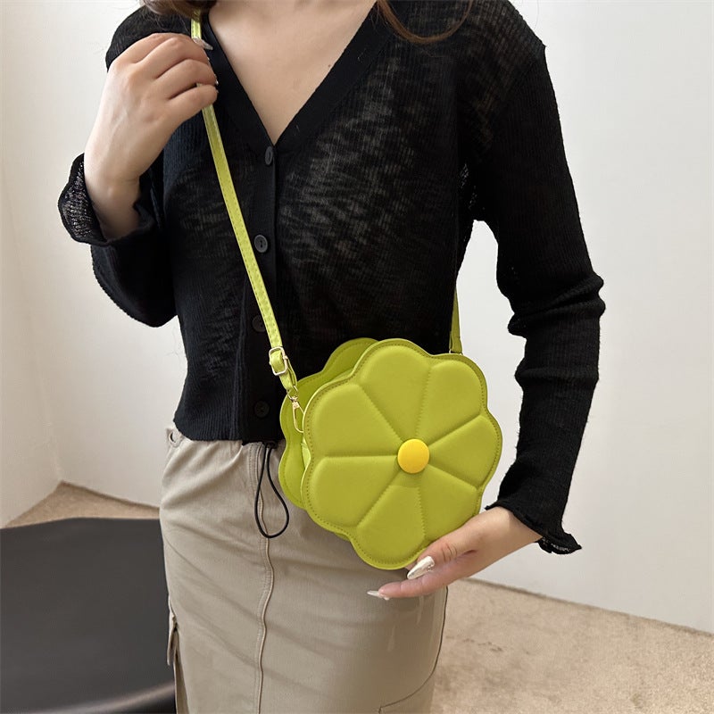 Women's Round PU Leather Crossbody Bag - Image 4