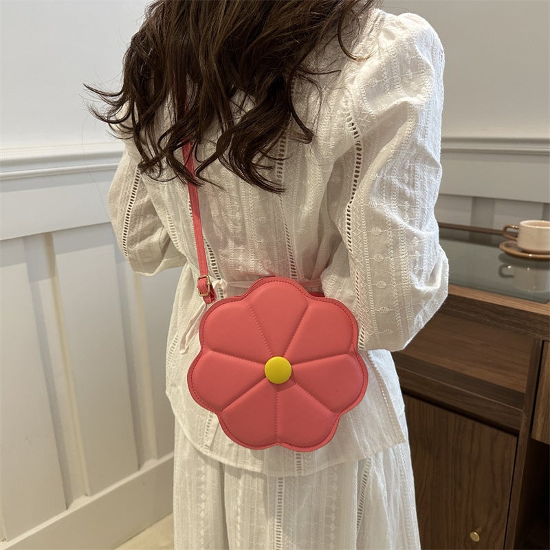 Women's Round PU Leather Crossbody Bag - Image 2