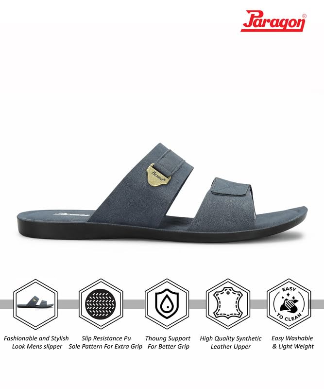PARAGON PUK2240G Men's Slip On Sandals | Trendy Casual Slip-on Sandals with Cushioned Footbed and Durable Construction | Perfect for Everyday Casual Wear - Image 3