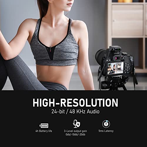Xvive U6 Wireless Lavalier Microphone System for DSLR Camera,Digital Camera,Smart Phone - Image 4