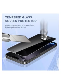 IPhone 16 Pro Full Privacy Tempered Glass Screen Protection, Anti-Spy 9H Hardness, Full Cover Explosion-Proof Screen, [Case Friendly] [Bubble Free] - Black - pzsku/Z5C7CAE46A9FE97EE8864Z/45/_/1732875460/7b1d8a25-9b56-41e1-9abd-b98484fcaf3d