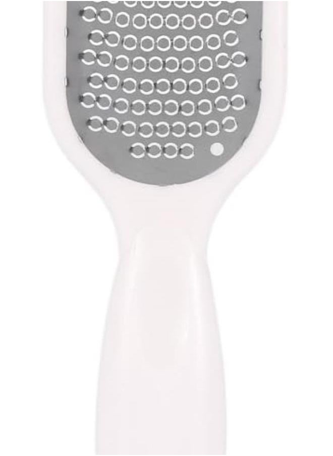 silvercnc - Pedicure Foot File Callus Remover, Stainless Steel Foot Scraper Pedicure Scraper for Remove Hard Skin and Cracked Skin and Callus, Wet and Dry Feet Use(White) - Image 1