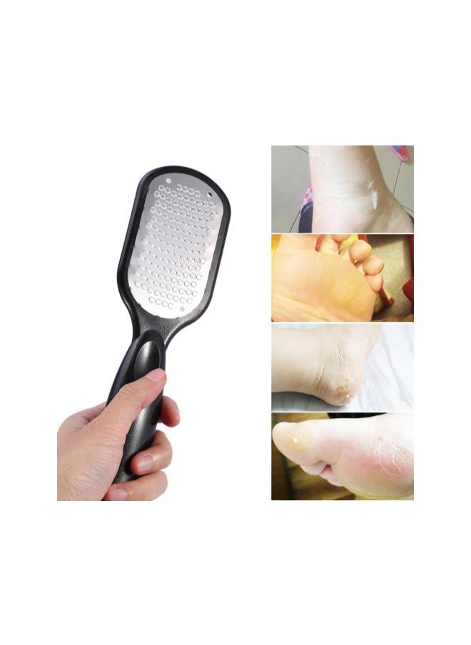 silvercnc - Pedicure Foot File Callus Remover, Stainless Steel Foot Scraper Pedicure Scraper for Remove Hard Skin and Cracked Skin and Callus, Wet and Dry Feet Use(White) - Image 1