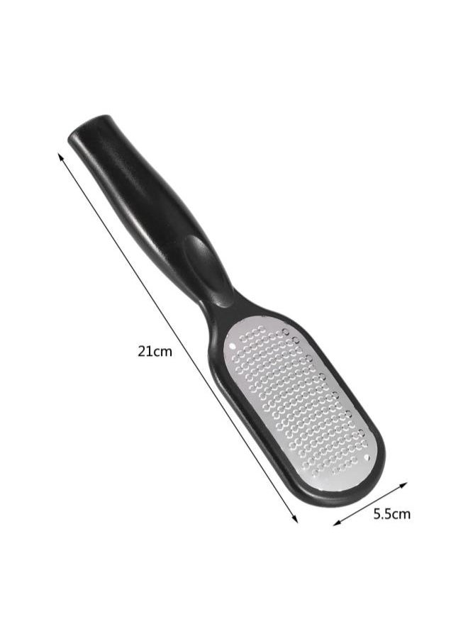 silvercnc - Pedicure Foot File Callus Remover, Stainless Steel Foot Scraper Pedicure Scraper for Remove Hard Skin and Cracked Skin and Callus, Wet and Dry Feet Use(White) - Image 1