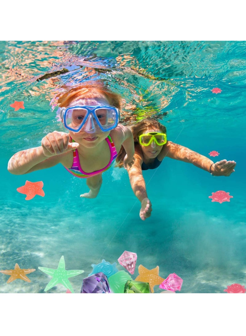 Loquat Colorful Gem Pirate Diving Toy Set for Kids - Dive into Summer Fun with Treasure Chest Pool Toys in Random Colors - Image 5