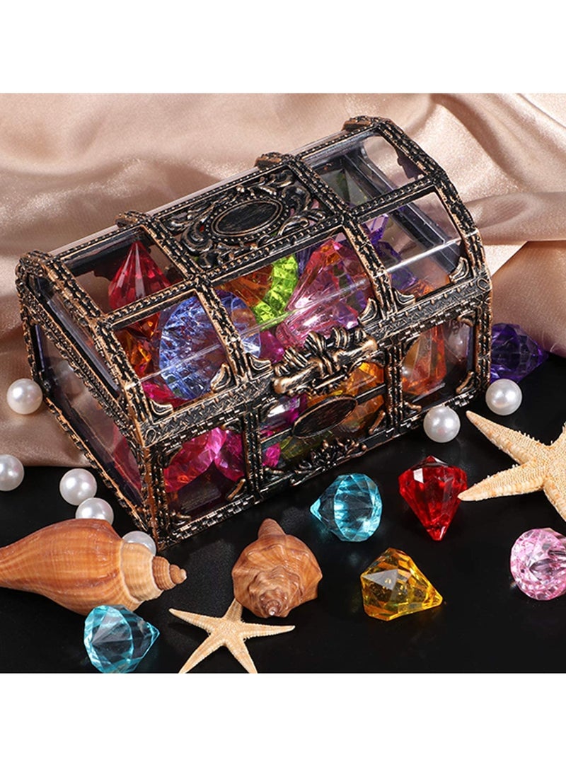 Loquat Colorful Gem Pirate Diving Toy Set for Kids - Dive into Summer Fun with Treasure Chest Pool Toys in Random Colors - Image 2