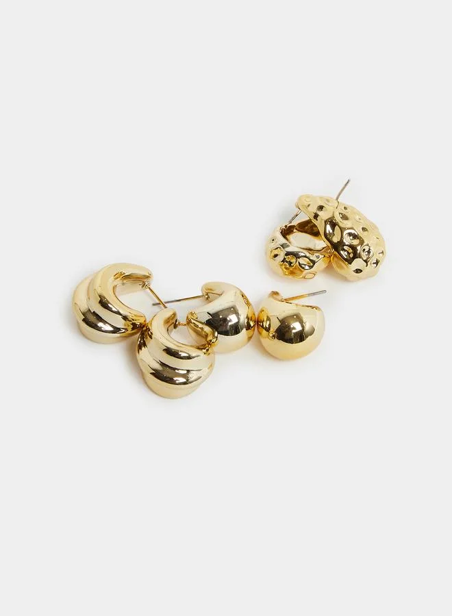 Styli Set of 3 - Teardrop Hoop Earrings