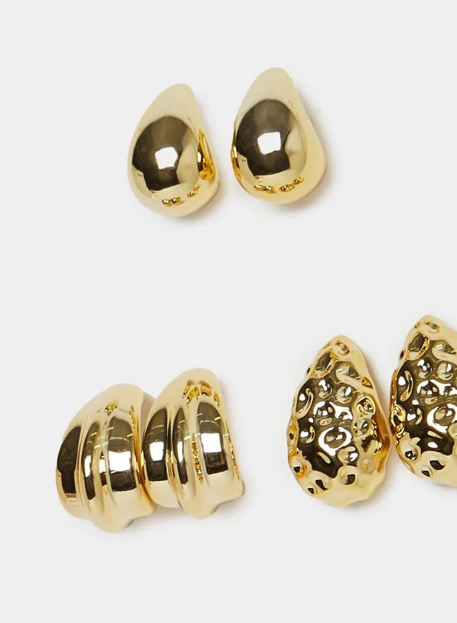 Styli Set of 3 - Teardrop Hoop Earrings