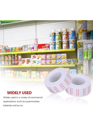 Label Paper Price Tag Paper Label Price Price Tag Roll Set  Super Sticky Price Tag Labels Price Sticker Pricing Label Date Machine Price Sticker Tag Tape Pricing Roll Retail Price Sticker Price Steacker For Office Retail Shop Grocery Store Organization Marking Warehouse 10 Rolls - view 5