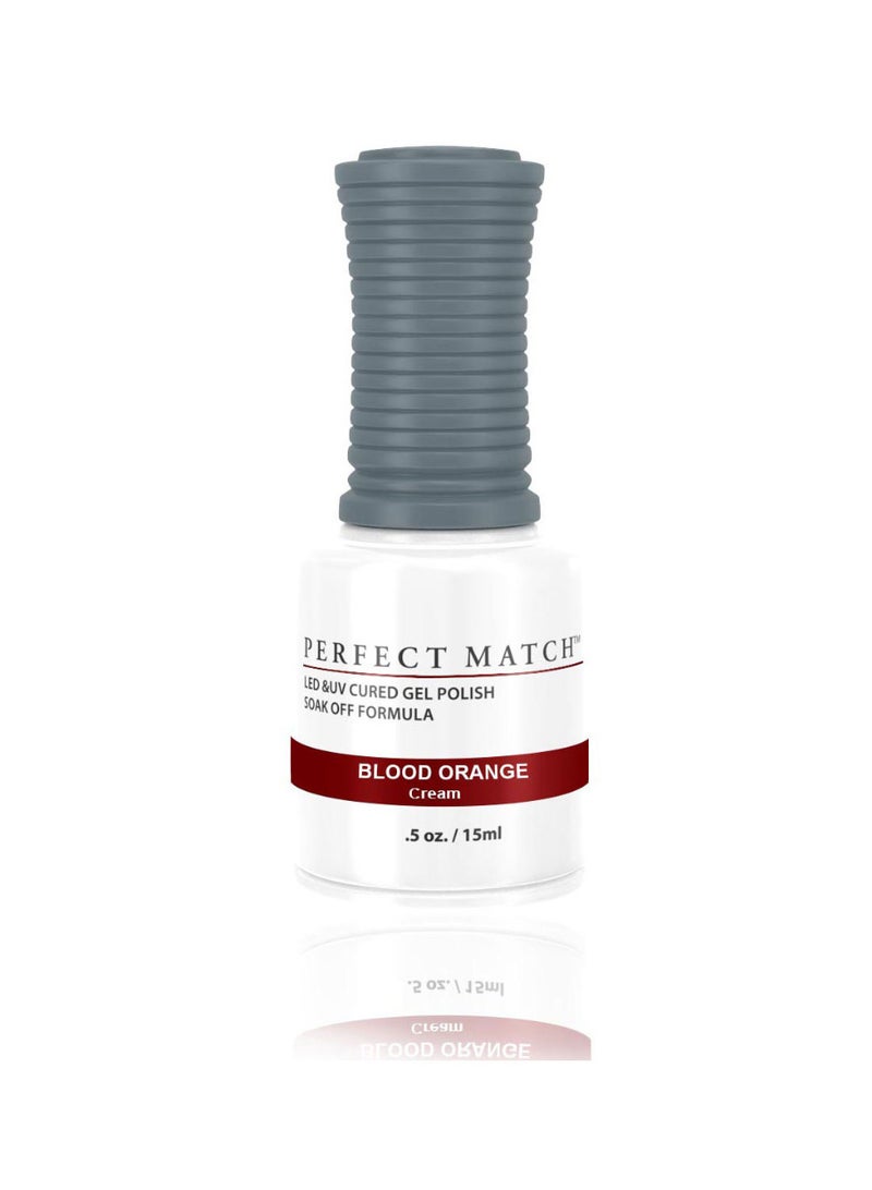 Lechat Perfect Match Gel Nail Polish 15ml Soak Off Long Lasting High Shine UV LED Gel Non Toxic Easy Application Wide Color Range for Manicure and Pedicure Blood Orange - Image 1