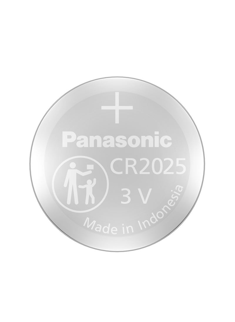 Panasonic 5-Pieces Panasonic CR2025 Lithium 3V Indonesia Batteries  - Image 2