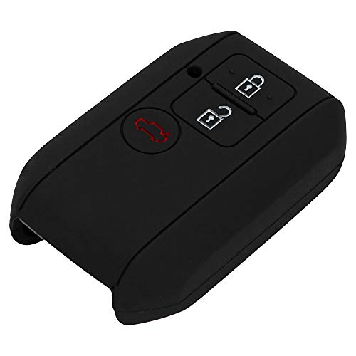 JVCV® Car Key Cover Compatible with Maruti Suzuki Dzire New Swift New Ertiga Smart Key - Rally Stripe (Black Red) - Image 4