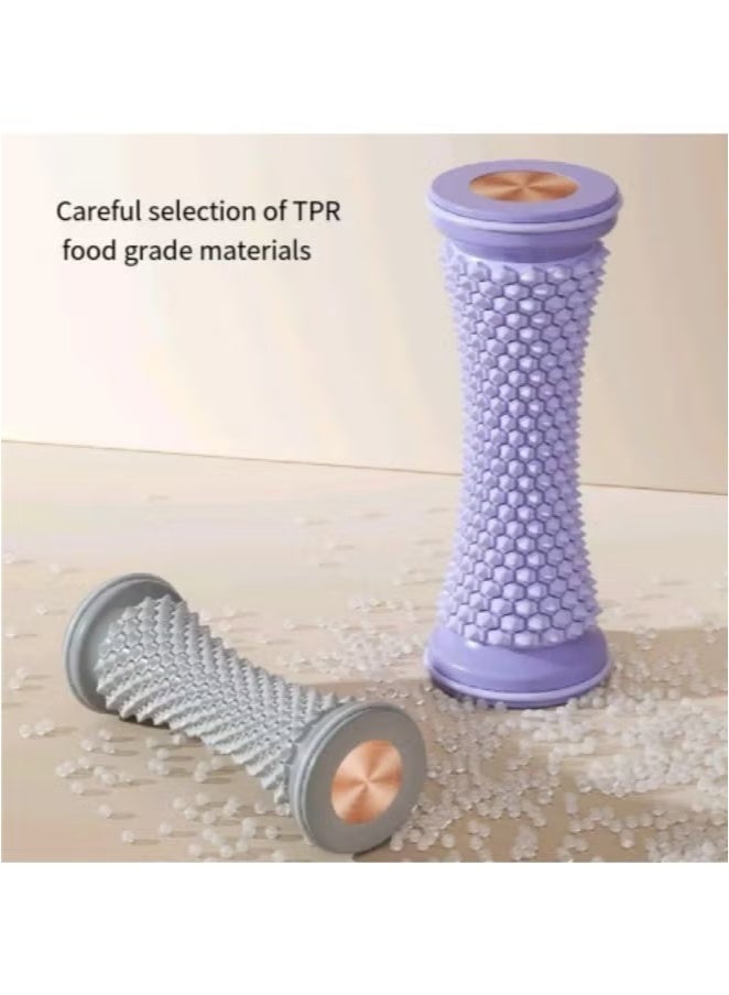 2pcs مسافة تدليك القدم واليد مع كرة تدليك شائكة رمادية رمادية - Image 5