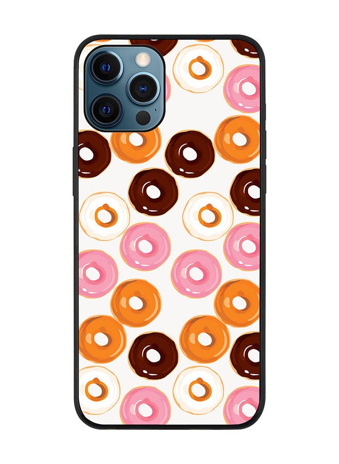 Stylizedd - Rugged Black edge case for Apple iPhone 12 Pro Slim fit Soft Case Flexible Rubber Edges Anti Drop TPU Gel Thin Cover - Donut Drops - Image 1