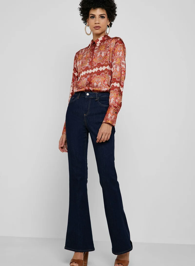 TOPSHOP Paisley Print Shirt