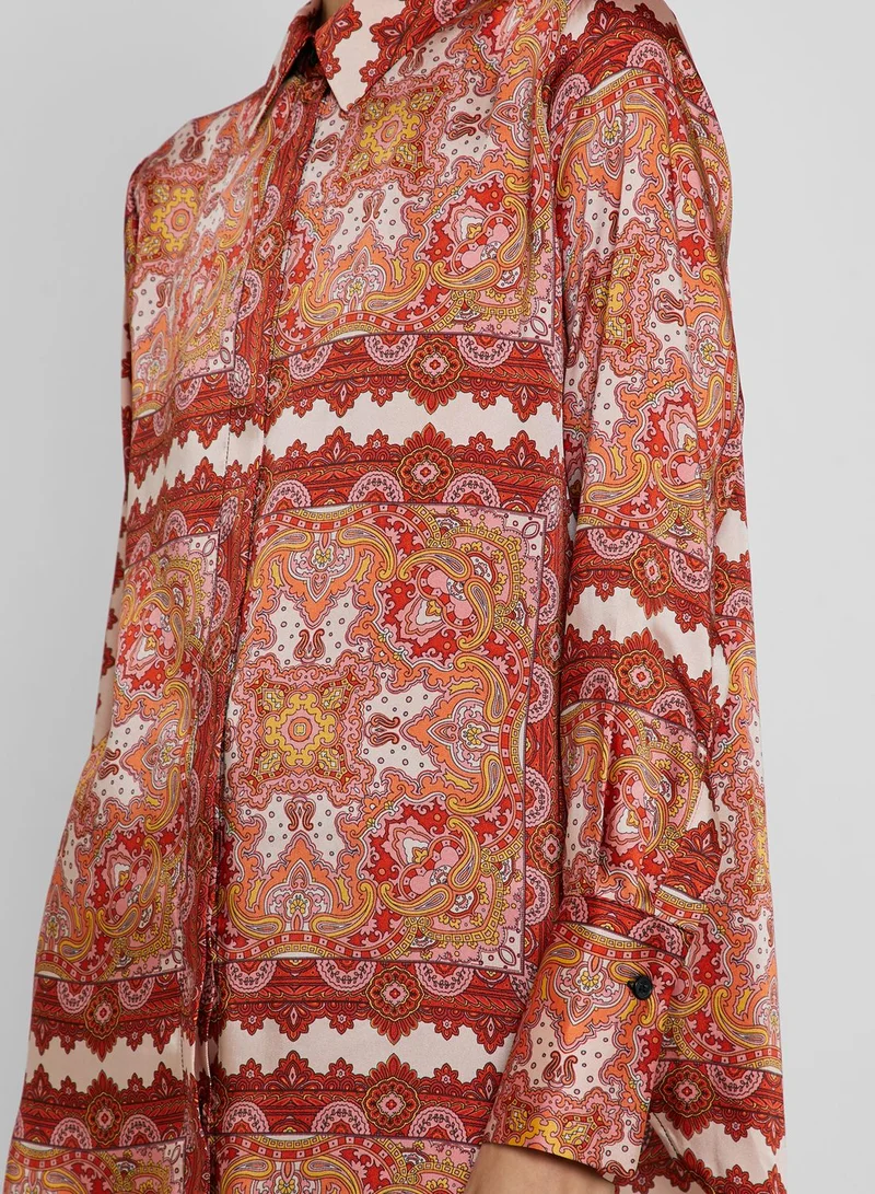 TOPSHOP Paisley Print Shirt