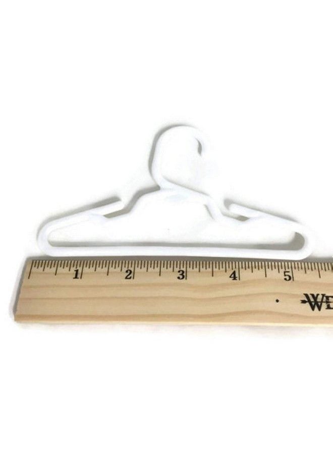 Dori's Doll Boutique - 24 White Hangers(2 Dozen) For 14 Inch Doll Clothes - Image 1
