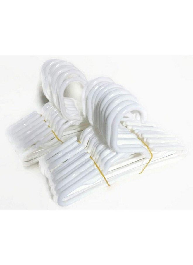 Dori's Doll Boutique - 24 White Hangers(2 Dozen) For 14 Inch Doll Clothes - Image 1