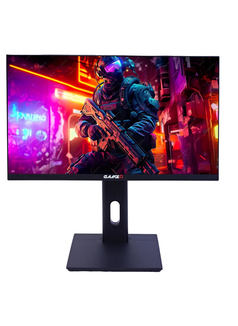 GAMEO - Gaming Monitor Flat 24" Inch 2K (2560x1440) QHD  with IPS Panel, 165Hz, Upto 1ms, Adjustable Stand, HDMI 2.1, QHD Fast IPS Gaming, DP1.4 & HDR | AMD FreeSync | Gaming Monitor For Console, PS5 & Gaming PC | MR24QHD165IPS - Image 1