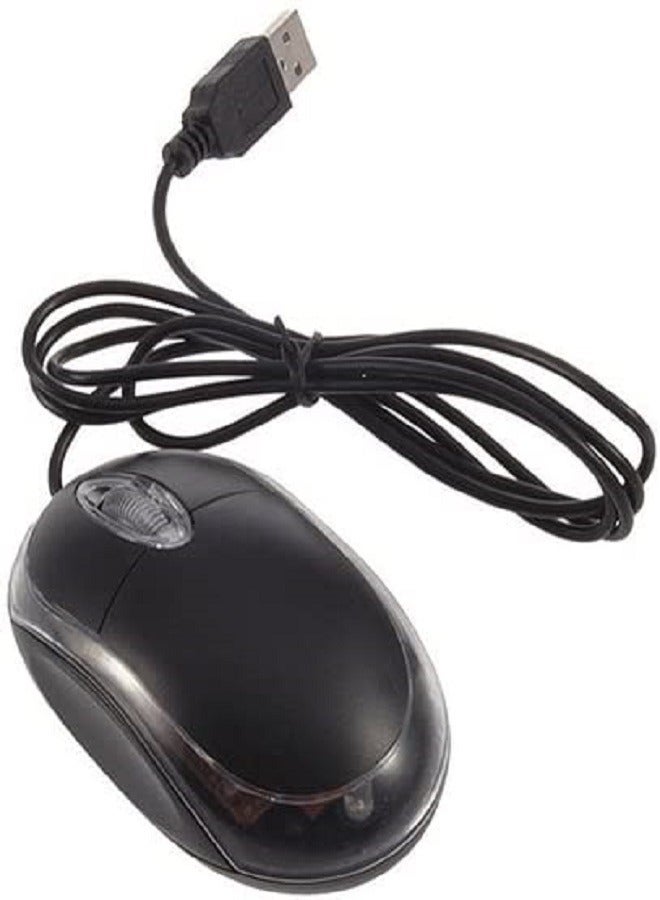 ELTRAZONE Wired Optical Mouse 11.7x8.4x3.6cm Black  - Image 1