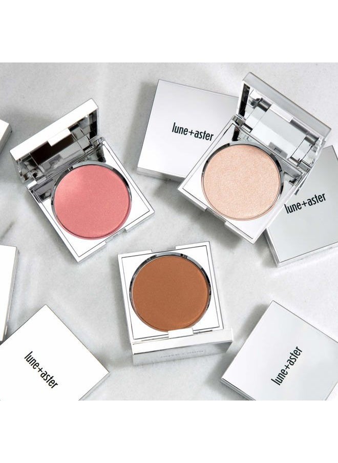 Lune+Aster SuperStar Blush - Universally flattering peachy-pink vegan blush creates a healthy flush of color  - Image 5