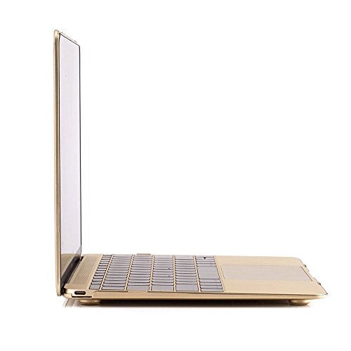 Ruban Compatible with MacBook 12 Inch A1534 - Slim Snap On Hard Shell Protective Cover and Keyboard Cover (Gold) - Image 5