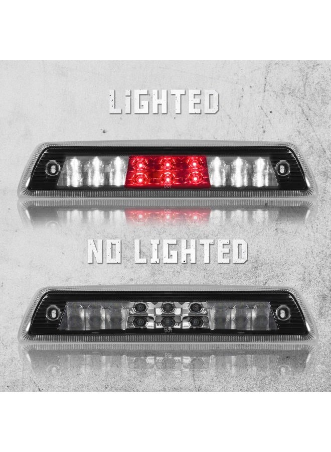 MARLBSTON High Mount Stop Third Brake Lights, Compatible with 2009-2014 Ford F150 Third Center Cargo Reverse Rear LED 3rd Brake Light Bar Taillight Two Rows (Chrome) - Image 5
