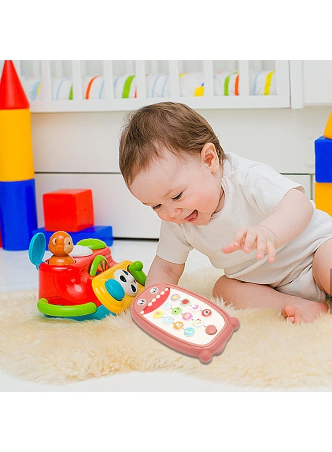 ممز بلانيت لعبة هاتف محمول تعليمي للأطفال "BABY CELL PHONE" - نموذج لطيف وسهل الإمساك، أصوات وموسيقى، تعليم اللغة الإنجليزية - مناسبة للرضع 18 شهر فما فوق - العاب اطفال_ تليفون اطفال ـ تليفون اطفال لعبه ـ هديه للاطفال ـ لعبه تسليه للاطفال-العاب تعليميه - العاب منتسوري - Image 4