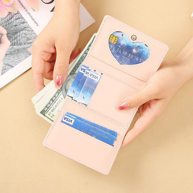 Multifunctional Solid Color PU Leather Wallet, RFID Blocking Design Portable Daily Storage Purse for Cards Cash Coin Business Use - Image 3