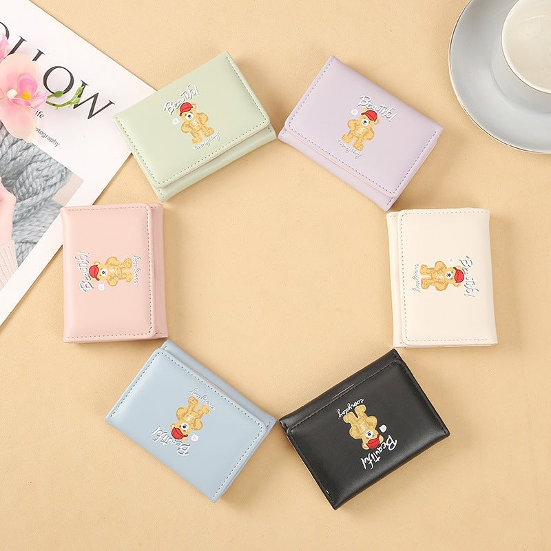 Multifunctional Solid Color PU Leather Wallet, RFID Blocking Design Portable Daily Storage Purse for Cards Cash Coin Business Use - Image 2