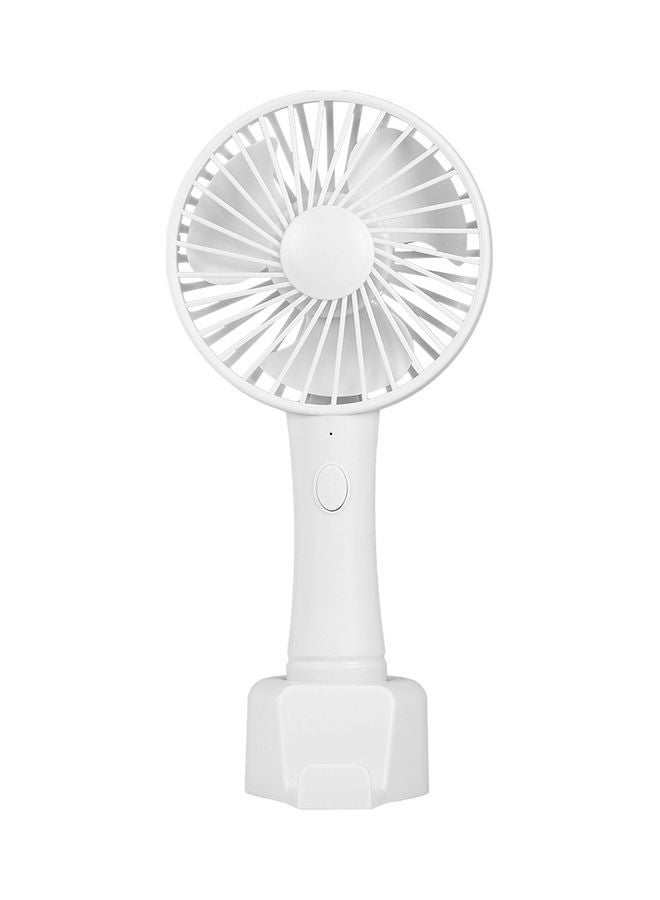 Loquat Rechargeable Handheld Fan White - Image 1