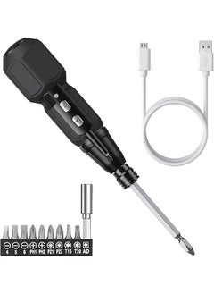 erorex Electric Screwdriver Cordless Rechargeable Power Screwdrivers Set Portable Automatic Home Repair Tool Kit With Led Lights And Usb Cable  - Image 1