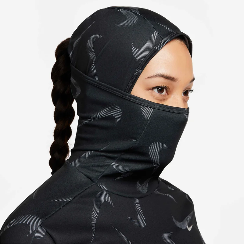 Nike Black Women's Swoosh Printed Running Hoodie for Women | Best Price UAE