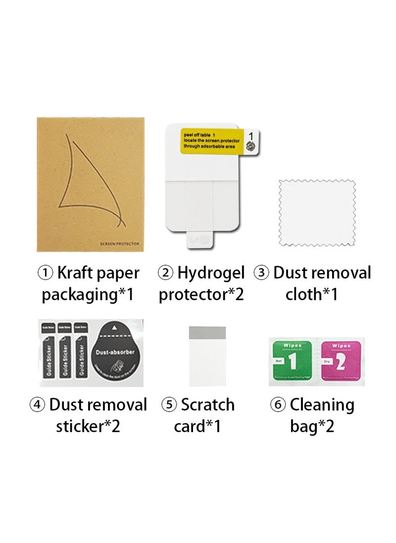 Generic 2 Pack High Definition Hydrogel Screen Protector For Xiaomi Mi Band 7 Pro 【Oil Repellent Fingerprint Resistance】【Automatic Repair of Scratches】【Original Sense】Protector For Mi Band 7 Pro Clear  - Image 2