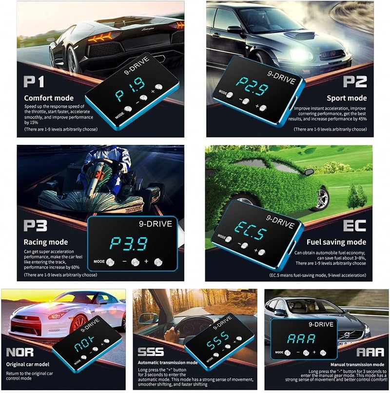 HPEVA 9 Drive Throttle Response Controller for Electronic Throttle Vehicles - Image 5