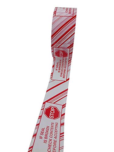 iMBAPrice Security Tape - Printed Message"IF Seal is Broken Check Contents Before Accepting" 6 Roll of 110 Yards(330 Feet x 6) 2" Wide Stop Sign Shipping Packaging Tape - Image 2