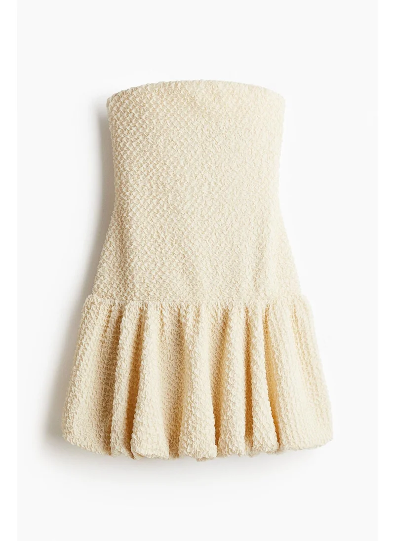 H&M Bubble-hem bandeau dress