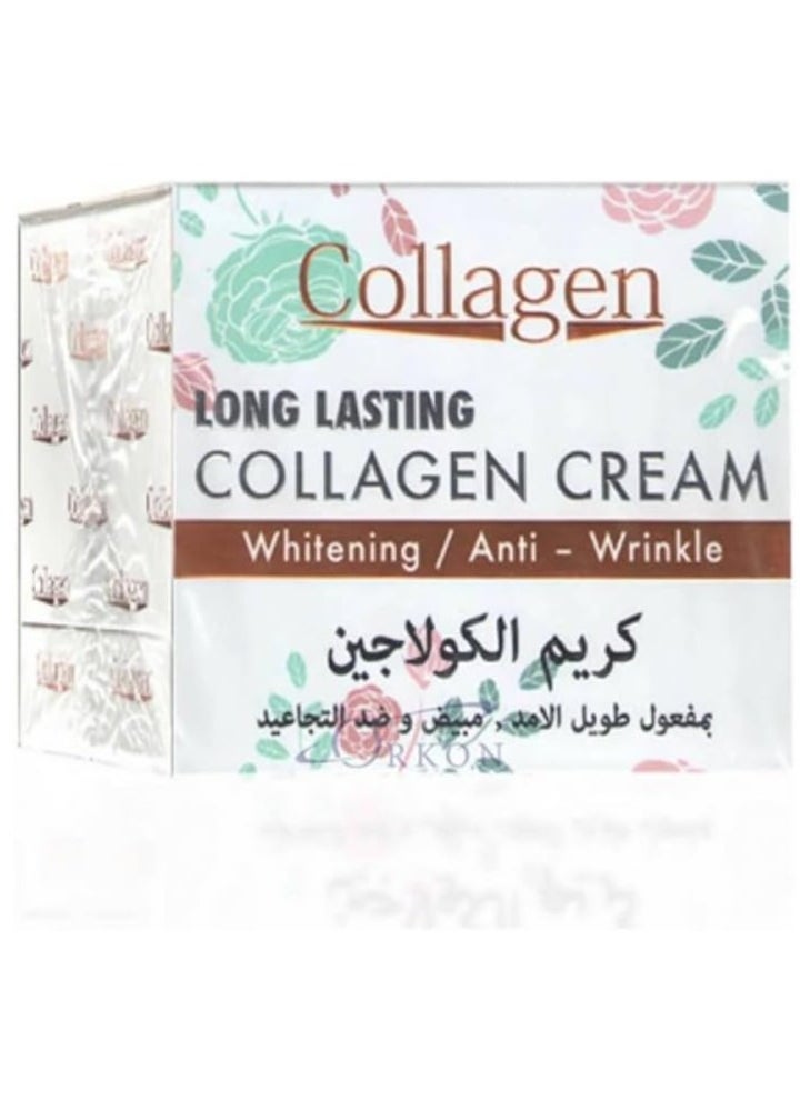 LASER WHITE Laser White Whitening Cream Anti-Wrinkle Collagen Long Lasting Cream, 50g 