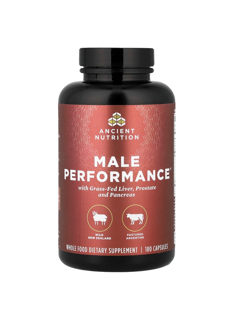 Ancient Nutrition Male Performance, 180 Capsules