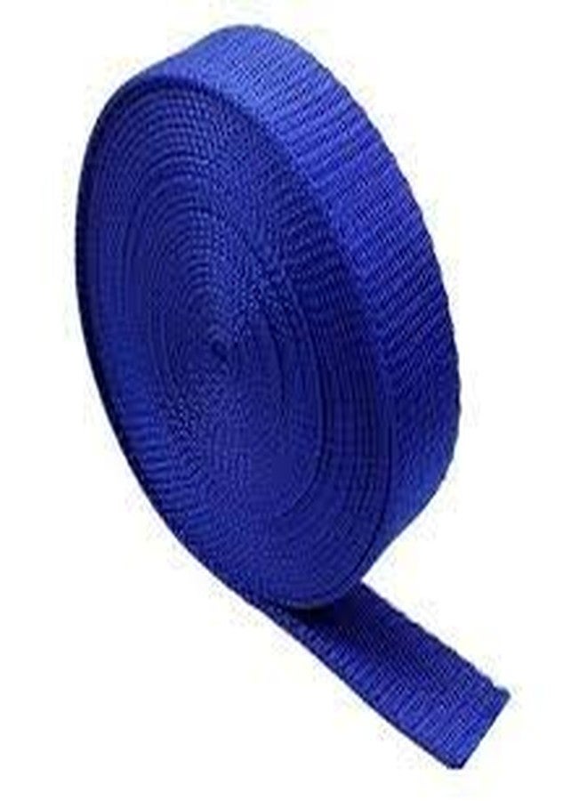 Packard مشابك إبزيم جانبية، منزلقات ثلاثية الانزلاق وقفل سلم مع حزام من النايلون بطول 5 أمتار وعرض 1 بوصة لإصلاح حقائب الظهر، وحزام تثبيت الأمتعة، وصنع أطواق الحيوانات الأليفة والمزيد من المشاريع اليدوية (أزرق) - Image 5