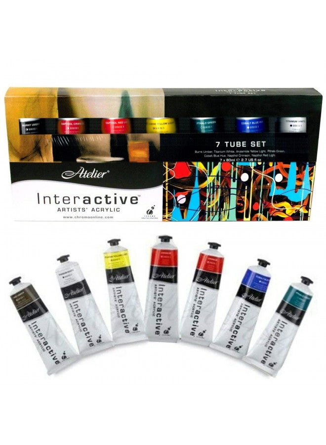 Chroma Atelier Interactive Acryl 80ml 7-Tubes