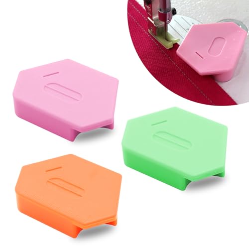 BREXFIRE 3PCS Magnetic Seam Guide for Sewing Machine, Multifunctional Polygonal Hemmer Guide with Scale, Universal Sewing Quilting Supplies Accessories Tools - Image 1