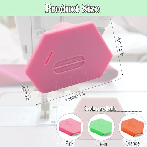 BREXFIRE 3PCS Magnetic Seam Guide for Sewing Machine, Multifunctional Polygonal Hemmer Guide with Scale, Universal Sewing Quilting Supplies Accessories Tools - Image 5